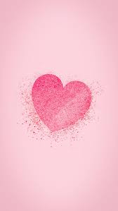 pink heart glitter hd phone wallpaper