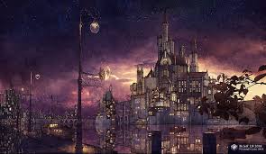 Hours may change under current circumstances Hd Wallpaper Anime Original Castle City Light Night Wallpaper Flare