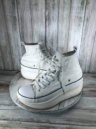 Madden Girl Winnona Platform Sneakers Womens 8 White Custom Color 