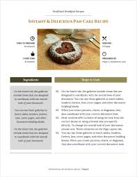 free professional recipe book design in