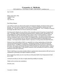 Joyous Paralegal Cover Letter    Example Of For Job Application      Download Sample Cover Letter Law