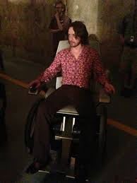 I think james mcavoy from xmen is hot even though not the conventional type. First Look James Mcavoy As Professor X On The Set Of X Men Days Of Future Past Plus 2 More Behind The Scenes Photos Mike The Fanboy
