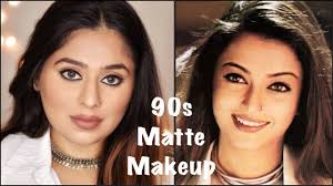 matte makeup look 90s aishwarya rai