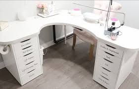 how to organize your nail desk nail