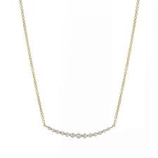 14 karat gold 18 bar necklace