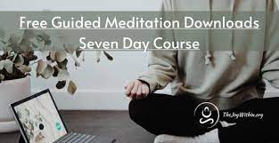 Finding peace in a frantic world'. Free Guided Meditation Downloads Seven Day Course The Joy Within