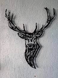 Metal Deer Wall Art Deer Head Wall