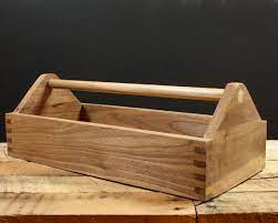 Wood Toolbox Tool Caddy Garden Tote