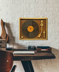 Retro Vinyl Record Player Wall Art