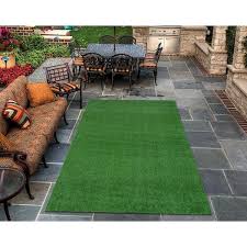 sweet home meadowland artificial gr indoor outdoor area rug size 3 11 inch x 6 6 inch green
