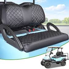 10l0l Golf Cart Front Seat Cover Black