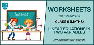 Class 9 Mathematics Linear Equations In