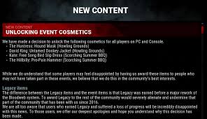 Your computer will sometimes see the file as a potential threat even though it's completely safe! Unlocking Former Exclusive Past Events Cosmetics R Deadbydaylight