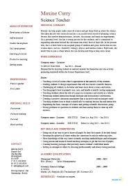 People who are interested in pursuing a career as a teacher should pay special attention to the information they include on their resumes. Science Teacher Resume Sample Example Job Description Teaching Class Lesson Experience Work