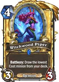 If you are following the full guide then you already purchased these materials. Witchwood Piper Cards Hearthstone