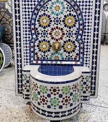 Jeenalavie Moroccan Tile Wall Water