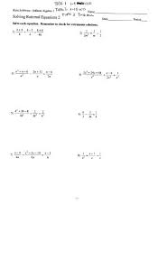 solving rational equations 2
