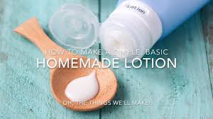 how to make a simple homemade lotion and how to customize it
