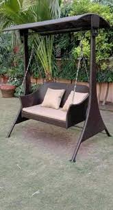 Iron Modern 3 Seater Garden Swing