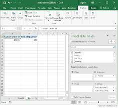 ms excel 2016 how to create a pivot table