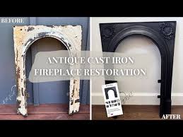 Antique Cast Iron Fireplace Insert