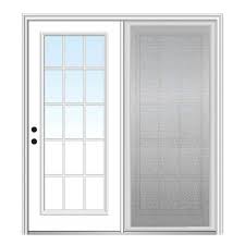 Clear Glass 15 Lite Hinged Patio Door