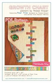 Growth Chart Downloadable Pdf Quilt Pattern Thomas Knauer