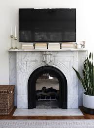 tv over the fireplace