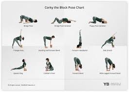 Free Yoga Block Pose Chart Instant Access Pdf Yoga
