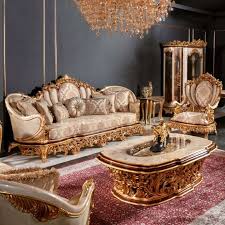 Antique Classic Style Elegant Sofa Set