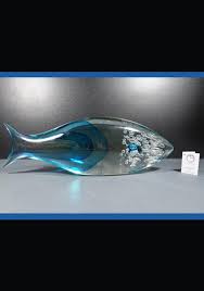 Iabissi Light Blue Murano Glass Fish
