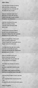 still i rise poem by maya angelou