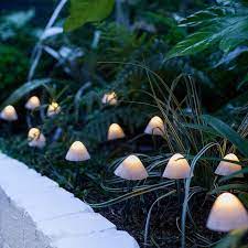 Led Solar Mushroom Light Outdoor Patio