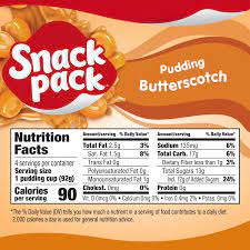 snack pack erscotch flavored