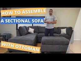 Assemble A Sectional Sofa With Ottoman