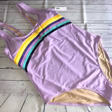 Lavender Graphic One Piece Swimsuit Xl Old Navy Nwt