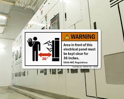 Minimum Clearance Around Electrical Panels Carrying 600
