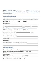 free 54 intake forms in pdf ms word