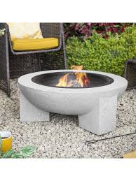 Folding portable fire pit mesh firepit stand outdoor camping patio bbq tool. La Hacienda Hawkesbury Magnesia Firepit Grey Stone At John Lewis Partners