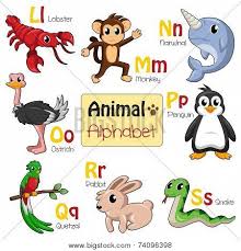 Learn the alphabet with bounce patrol in this fun series. A Vector Illustration Of Alphabet Animals From L To S Poster Id 74096398