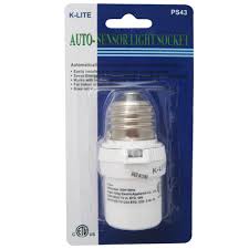 Auto Sensor Dusk Dawn Photocell Light Control Screw In Bulb Socket Adjustable Wt Walmart Com Walmart Com