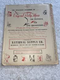 1968 original party ideas catalog