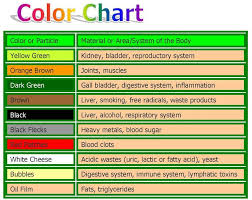 Color Chart For The Aqua Chi Detox Footbath These