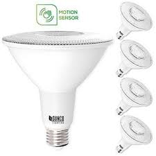 Vv6gxkm Sunco Lighting 4 Pack Par38 Led Light Bulb With Motion Sensor 13w 100w 3000k Warm White 1 100 Lm Indoor Outdoor Motion