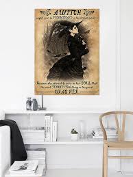 Witchy Stlyle Room Canvas Decor Vintage