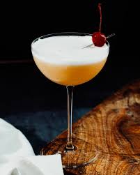 whiskey sour with egg white a couple