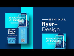 flyer design minimal create a