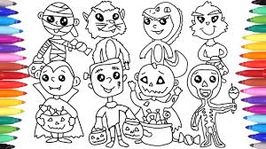 2067 x 2663 gif 56 кб. Halloween Coloring Pages For Kids Halloween Coloring Book Coloring Halloween Costumes Youtube
