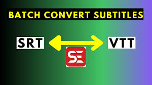 How to Batch or Bulk Convert SRT Subtitles To VTT for Free - YouTube