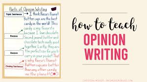 how to teach opinion writing mrs